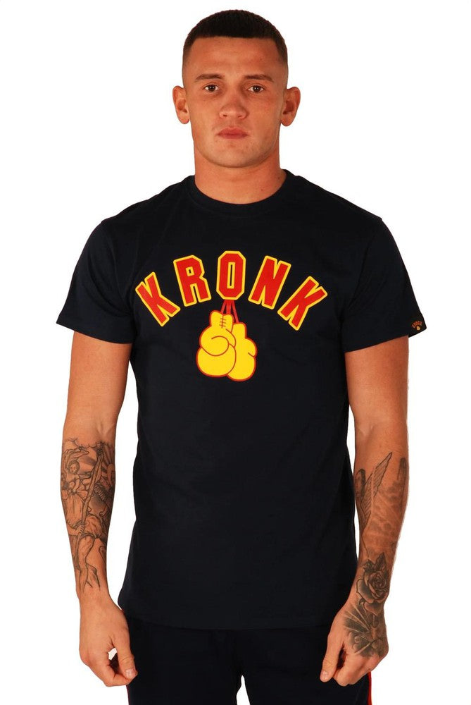 Kronk Gloves T-Shirt - Navy Blue-Kronk