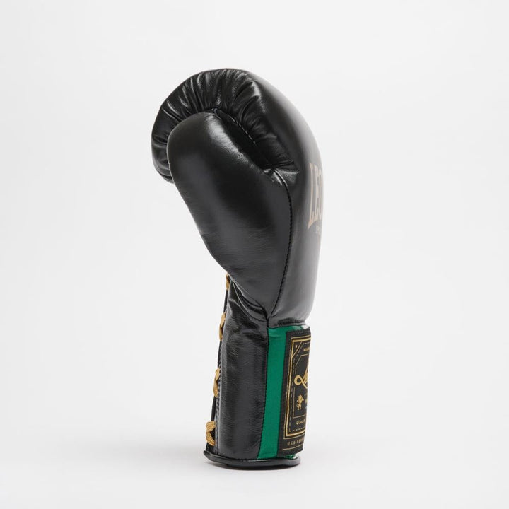 Leone Orlando Classico Tricolore Lace Boxing Gloves - Black-Leone 1947