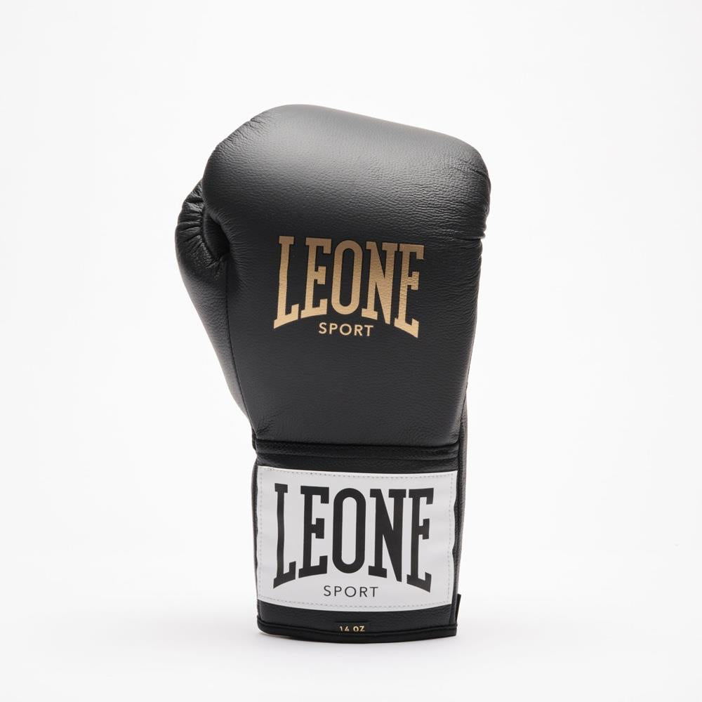 Leone Romeo Classico Lace Boxing Gloves - Black-Leone 1947