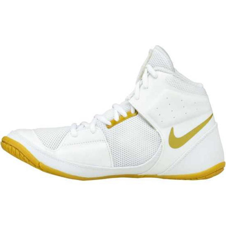 Nike Fury Wrestling Boots - White/Gold-FEUK