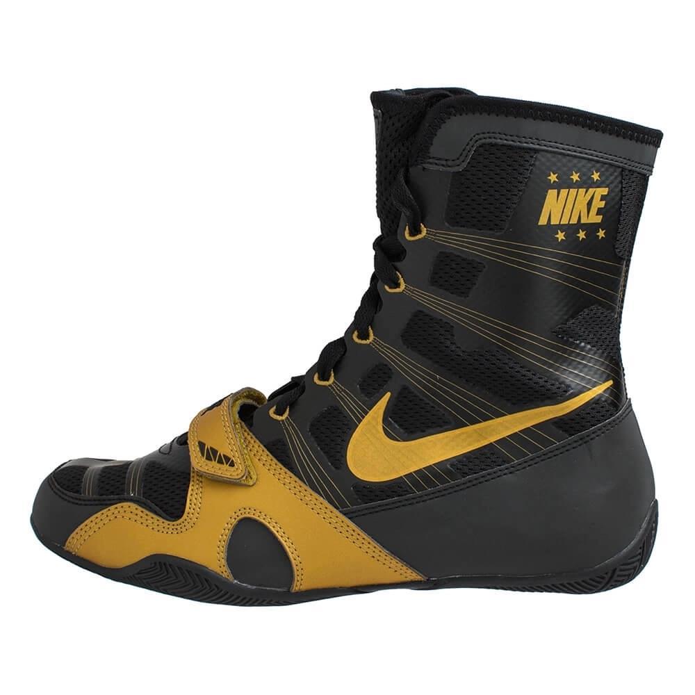 Nike Hyper KO Boxing Boots - Black/Gold-FEUK