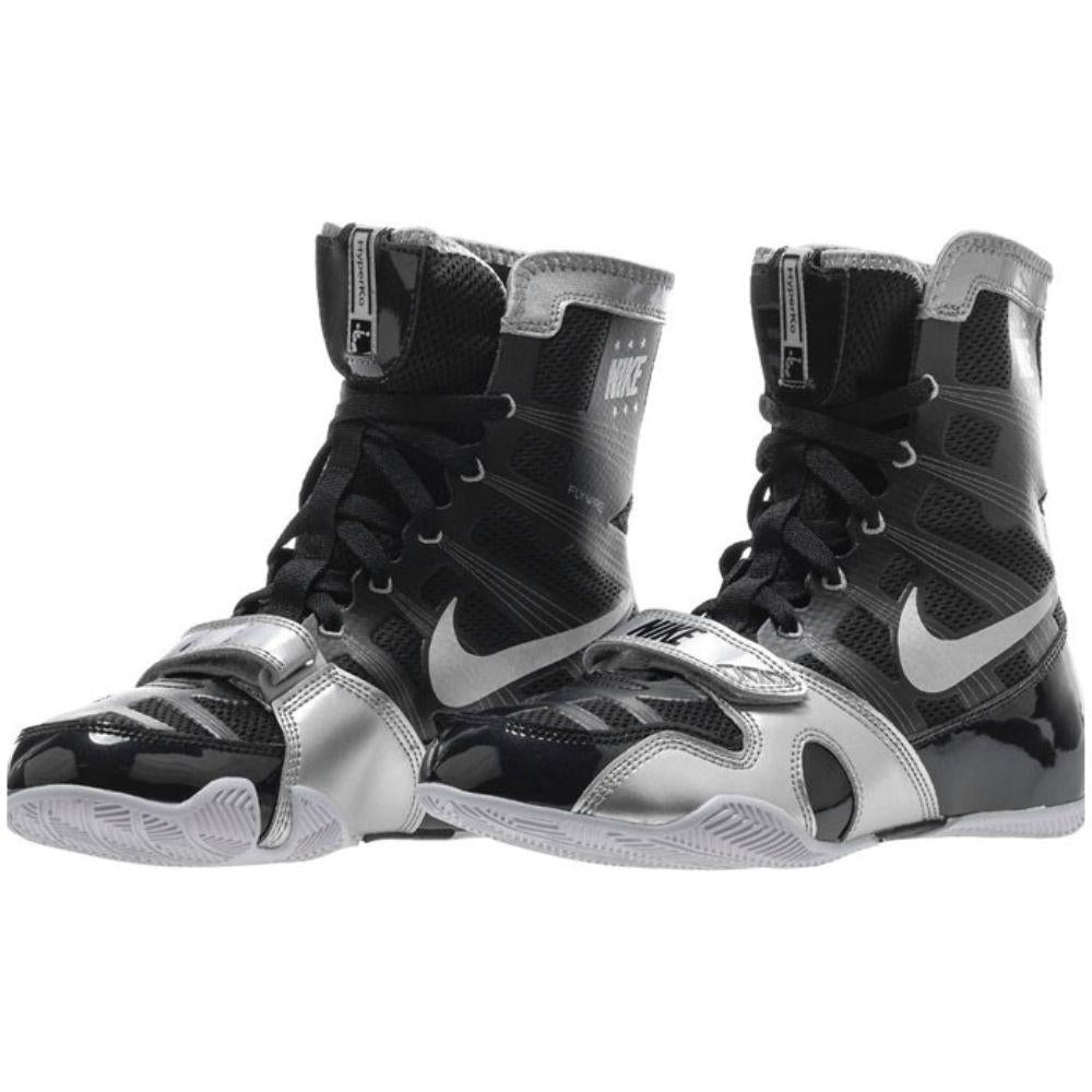 Nike Hyper KO Boxing Boots - Black/Silver-FEUK