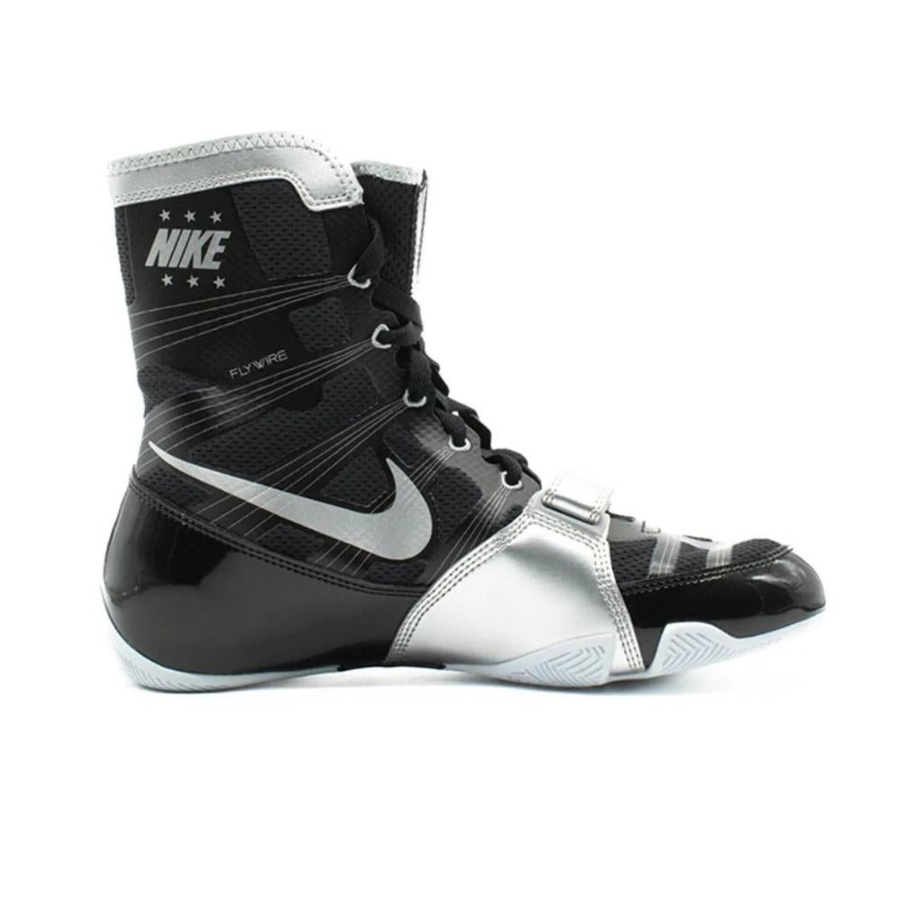 Nike Hyper KO Boxing Boots - Black/Silver-FEUK