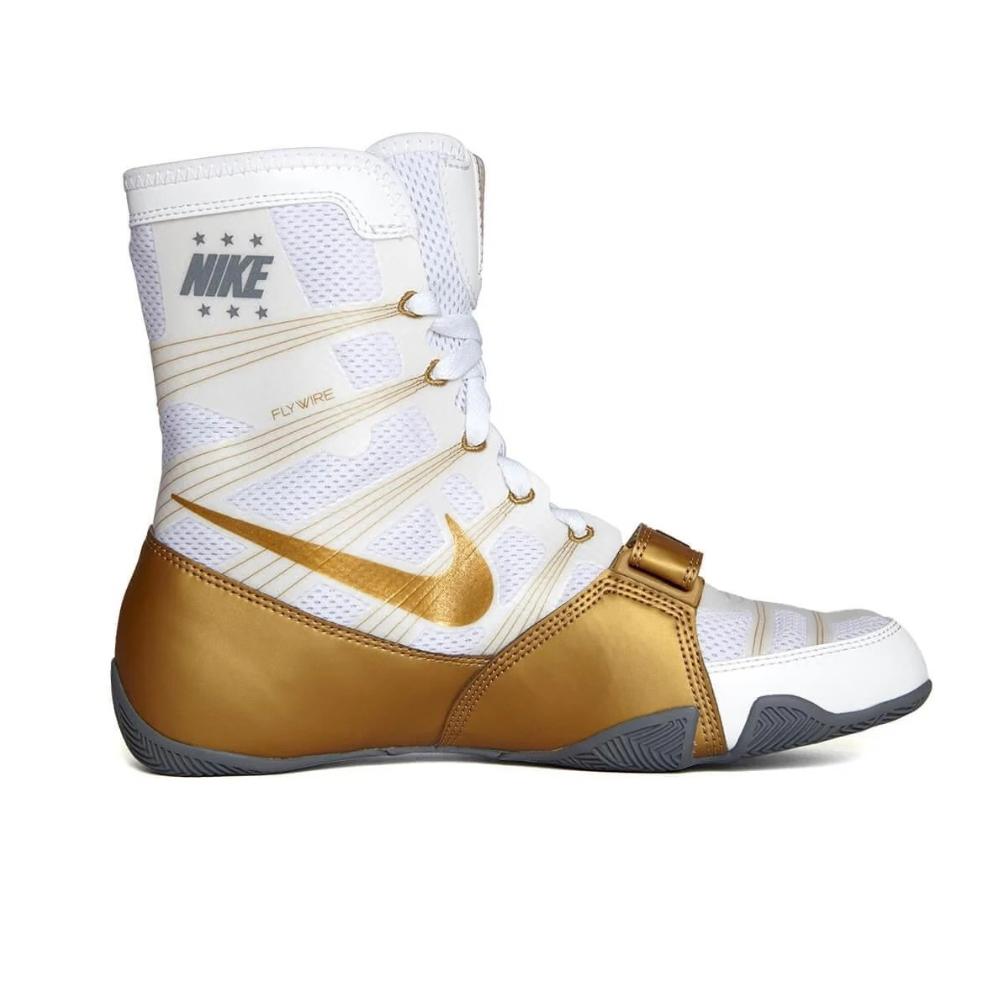 Nike Hyper KO Boxing Boots - White/Gold-Nike