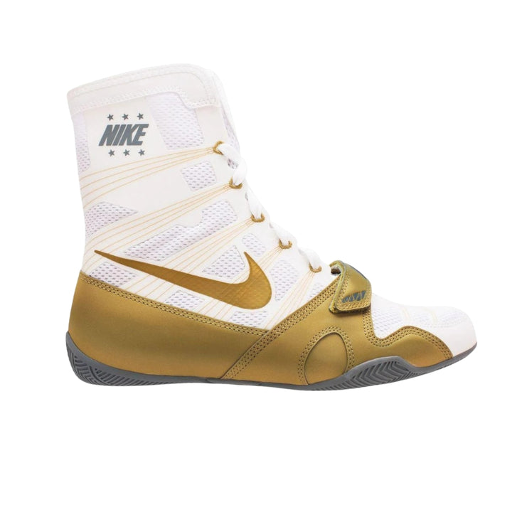 Nike Hyper KO Boxing Boots - White/Gold-Nike