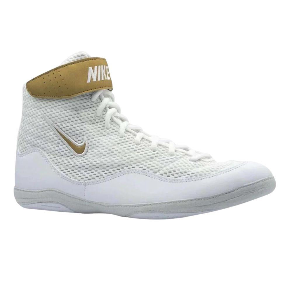 Nike Inflict 3 Wrestling Boots - White/Gold-FEUK
