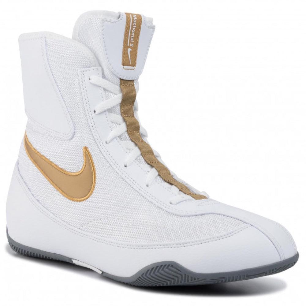 Nike Machomai 2 Boxing Boots - White/Gold-FEUK