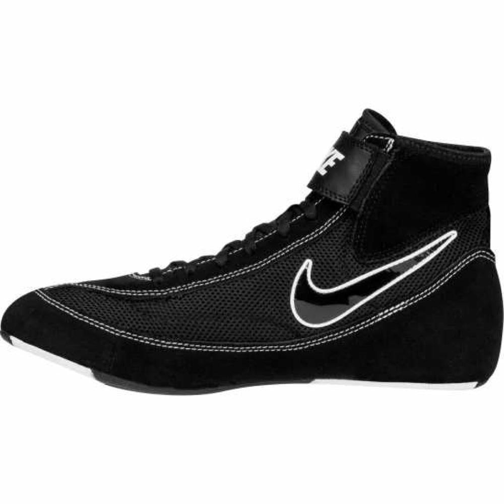 Nike Speedsweep Adult Wrestling Boots - Black/White-FEUK