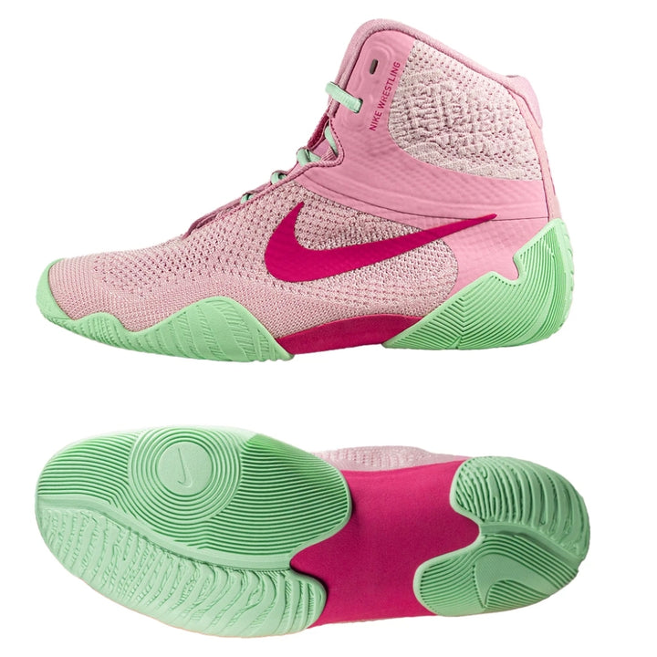 Nike Tawa Wrestling Boots - Pink/Arctic Green-Nike