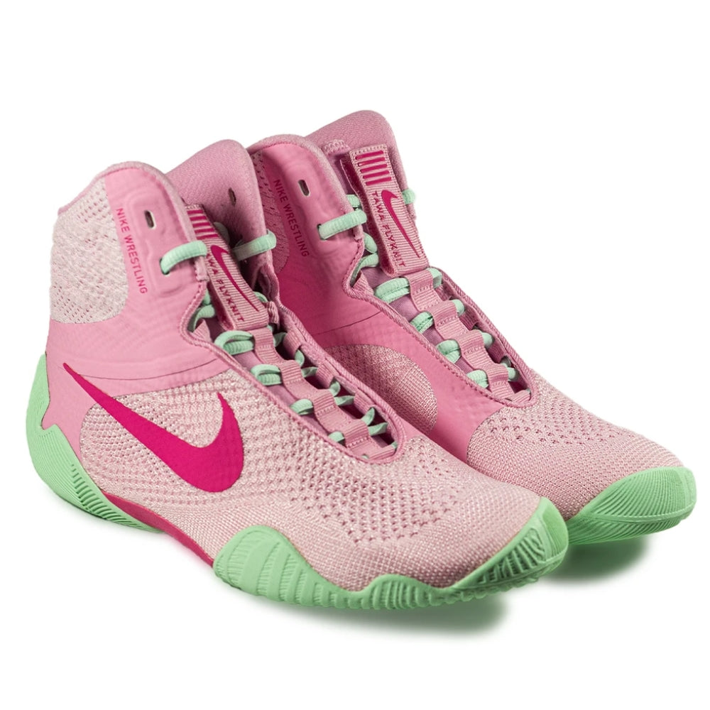 Nike Tawa Wrestling Boots - Pink/Arctic Green-Nike