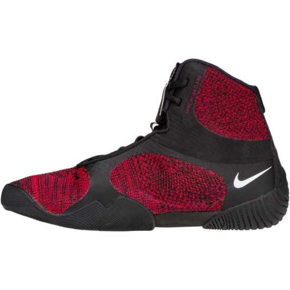 Nike Tawa Wrestling Boots - Black/Red-FEUK