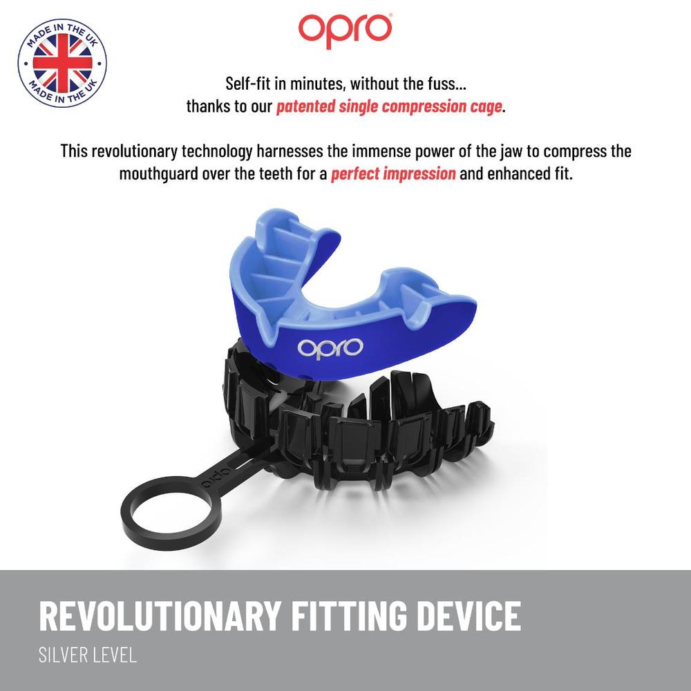 OPRO Self-Fit GEN5 Silver Mouthguard-Opro