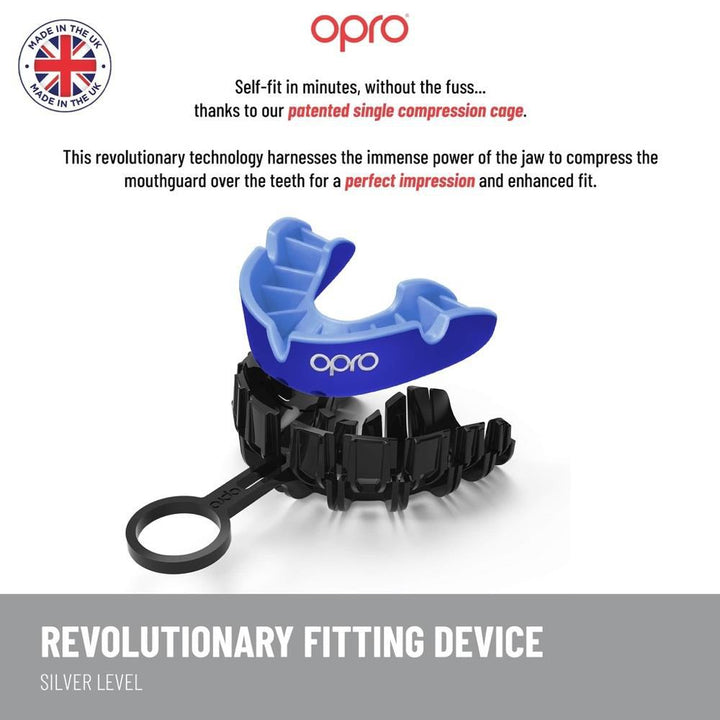 Opro Silver Self Fit Mouth Guard-FEUK