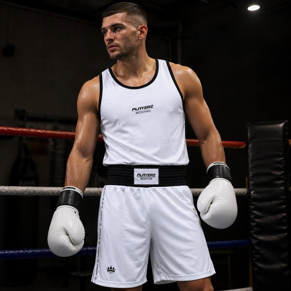 Playerz Boxing Set - White-Playerz Boxing