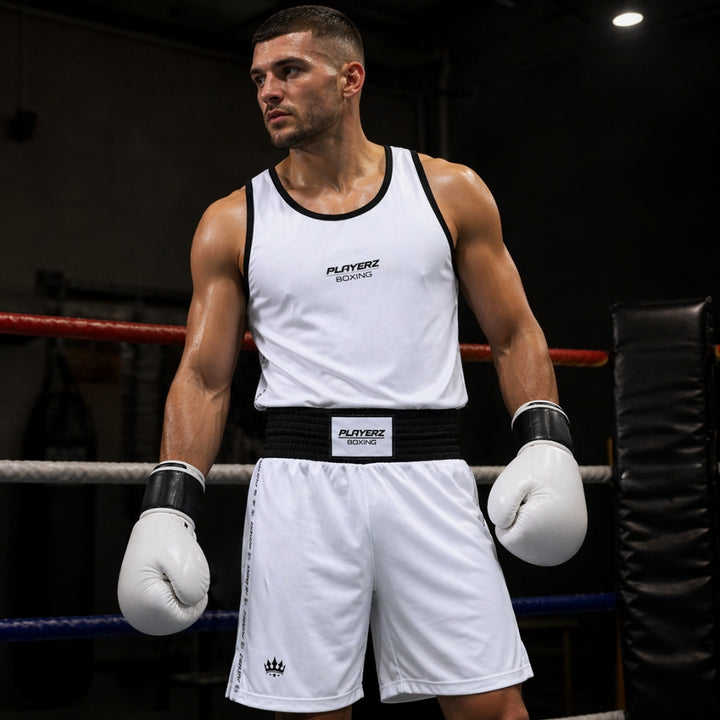 Playerz Boxing Set - White-Playerz Boxing