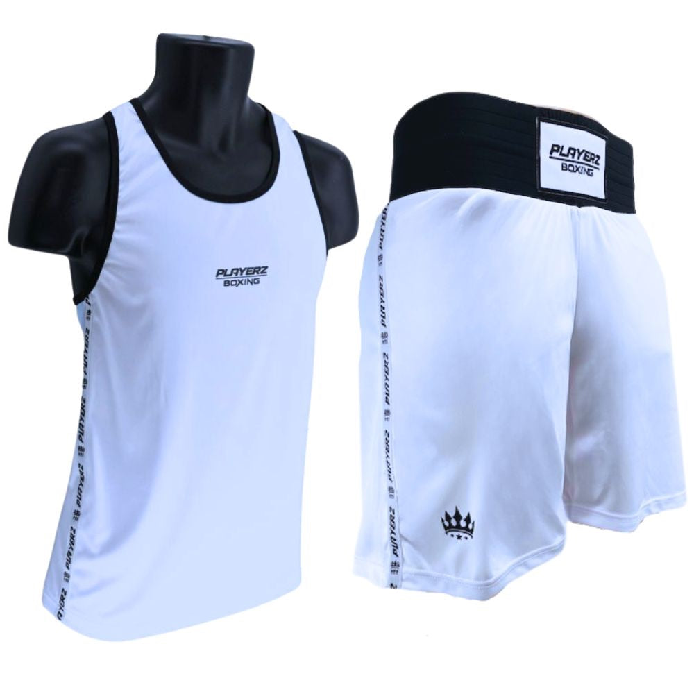 Playerz Boxing Set - White-Playerz Boxing