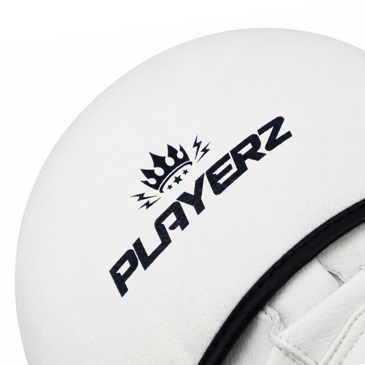 Playerz CoachTech Focus Pads - White-Playerz Boxing