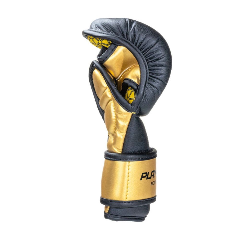 mma gear uk Playerz Power MMA Sparring Gloves - Black/Gold
