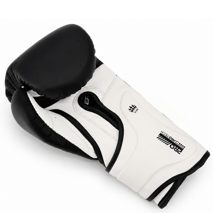 Playerz ProTech Boxing Gloves Velcro - Black-Playerz Boxing