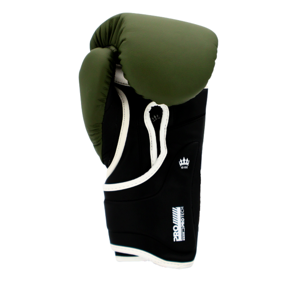 Playerz ProTech Boxing Gloves Velcro - Khaki-Playerz Boxing