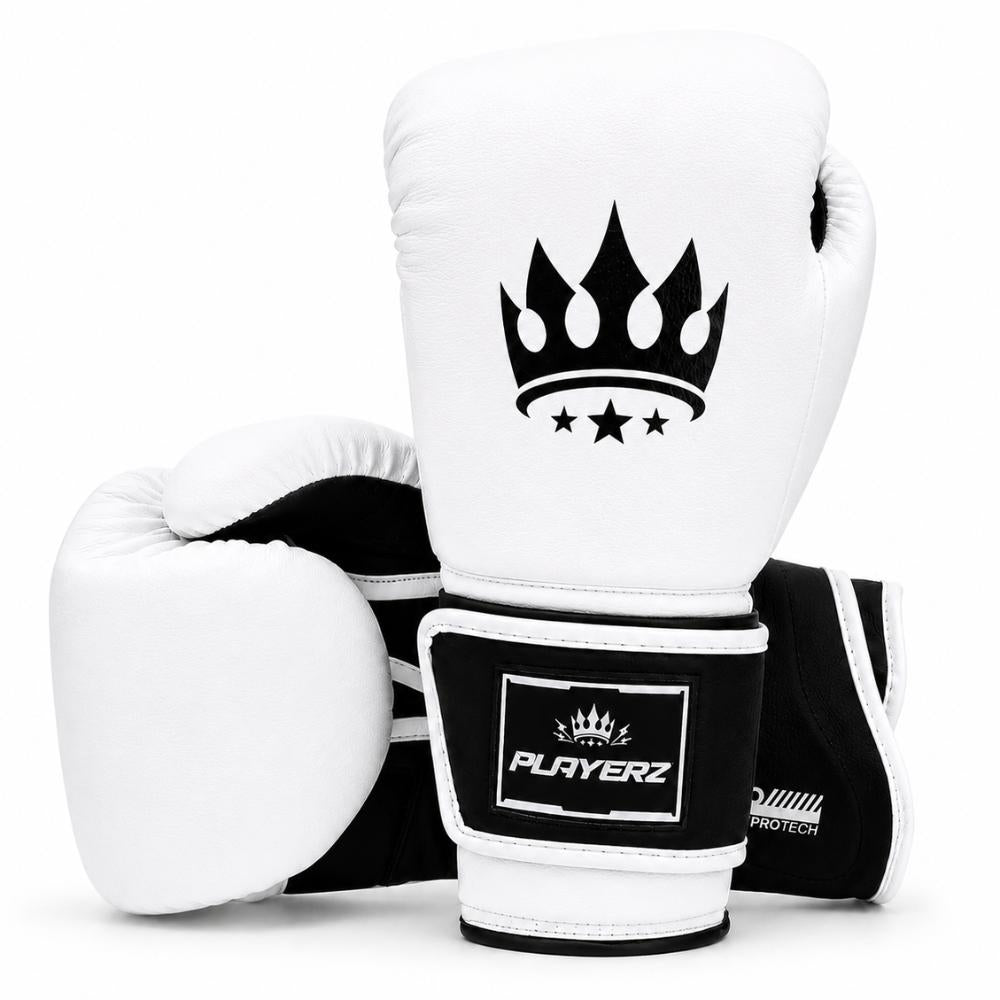 Playerz ProTech Boxing Gloves - White-Playerz Boxing