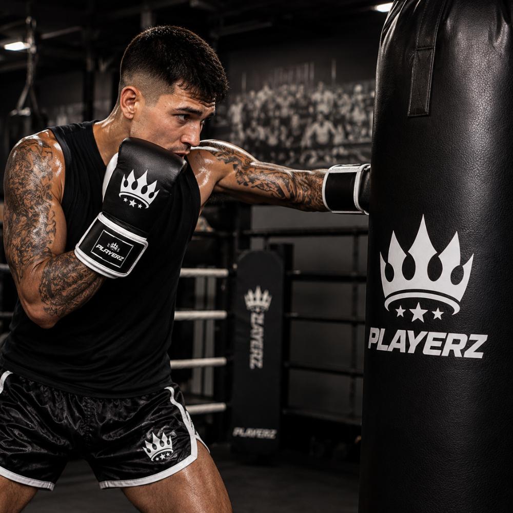 Playerz SparTech Bag Gloves - Black-Playerz Boxing