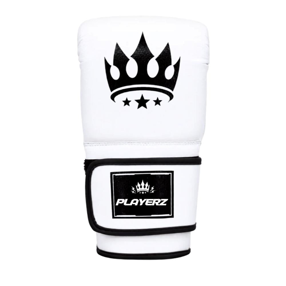 Playerz SparTech Bag Gloves - White-Playerz Boxing
