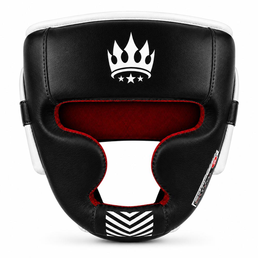 Playerz SparTech Head Guard - Black/White-Playerz Boxing