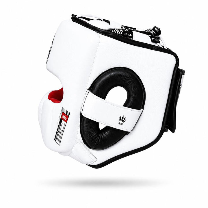 Playerz SparTech Head Guard - White/Black-Playerz Boxing