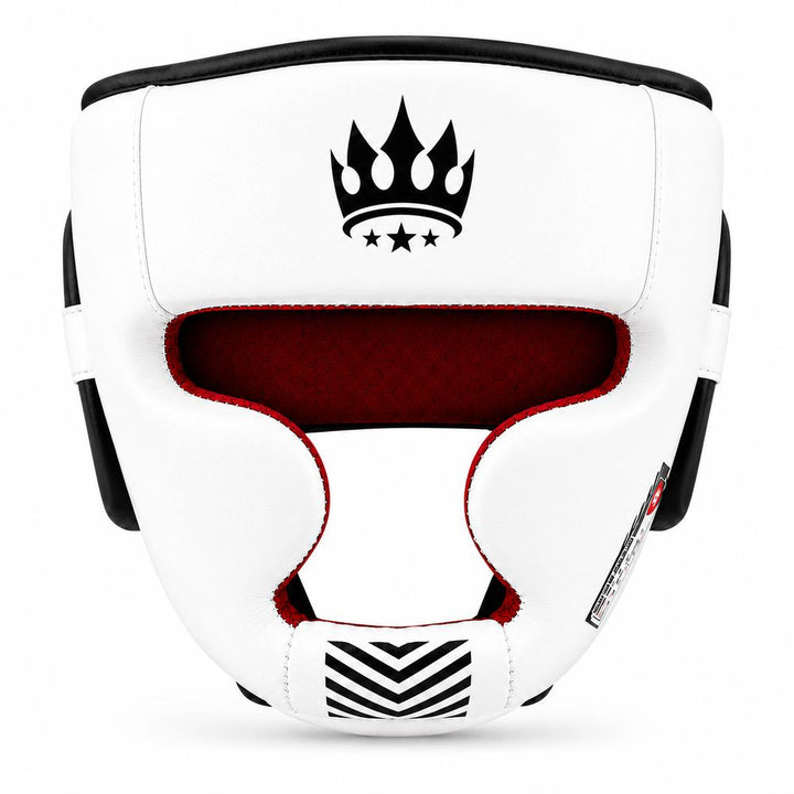 Playerz SparTech Head Guard - White/Black-Playerz Boxing