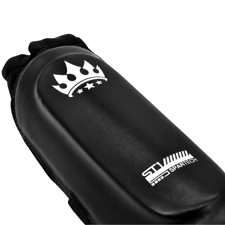Playerz SparTech MMA Shin Guard - Black/White-Playerz Boxing