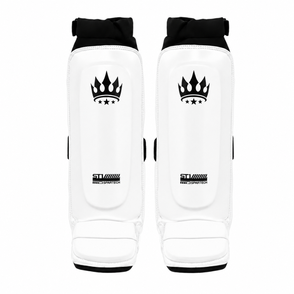 Playerz SparTech MMA Shin Guard - White/Black-Playerz Boxing