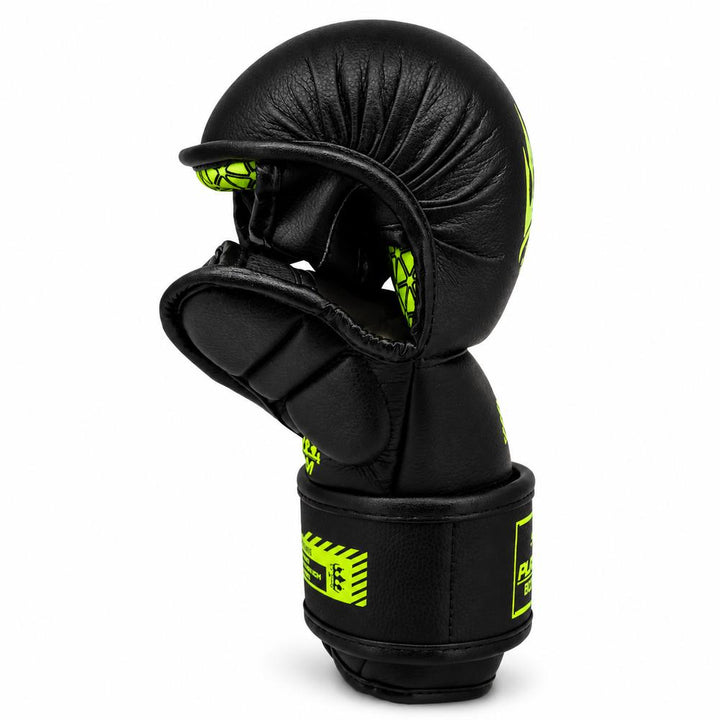 Playerz SparTech MMA Sparring Gloves - Black/Neon-Playerz Boxing