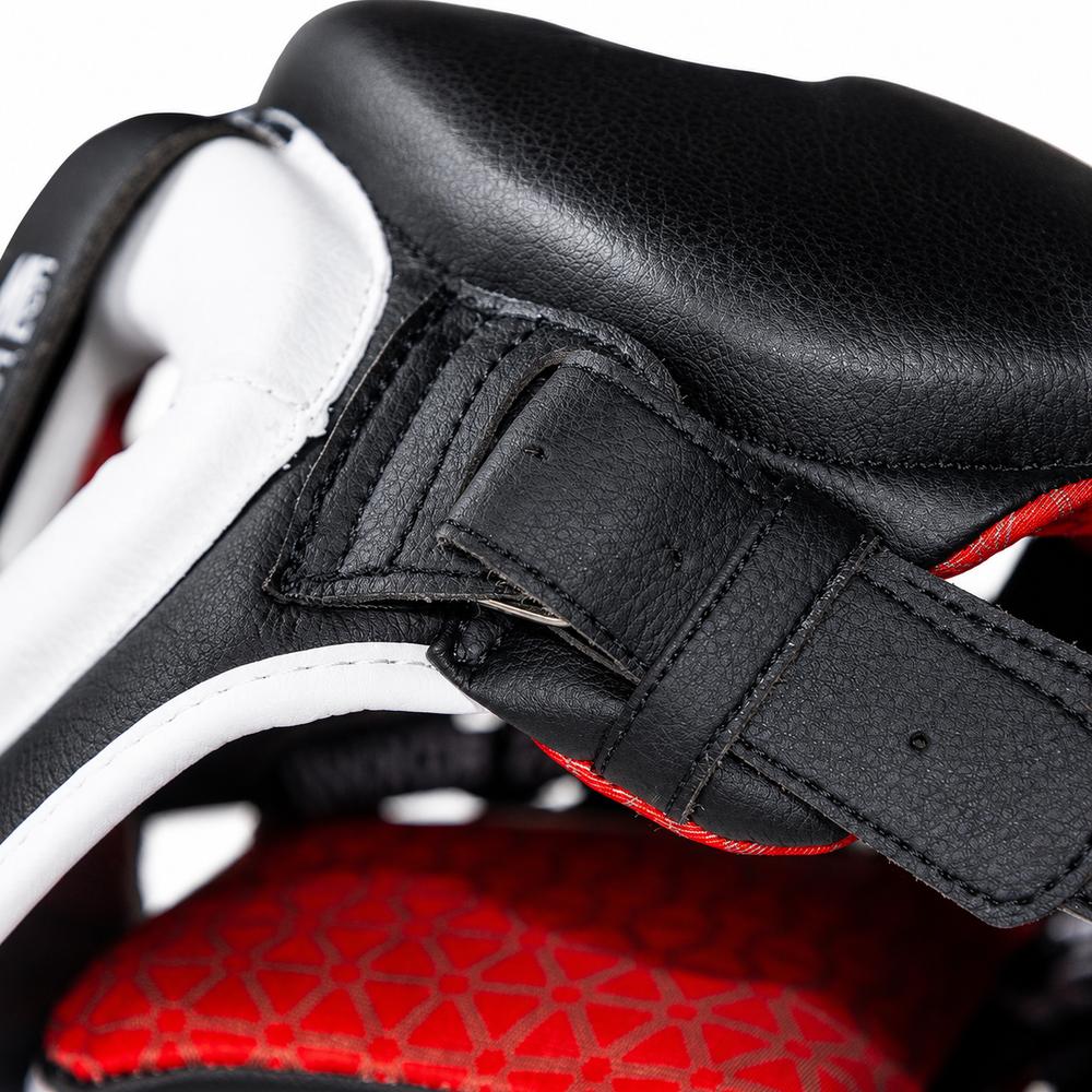 Playerz SparTech Pro Head Guard - Black/White-Playerz Boxing