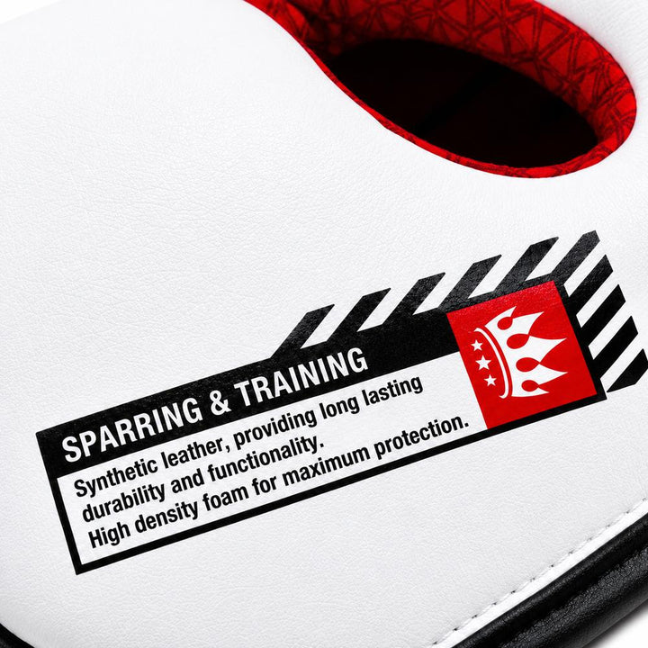 Playerz SparTech Pro Head Guard - White/Black-Playerz Boxing