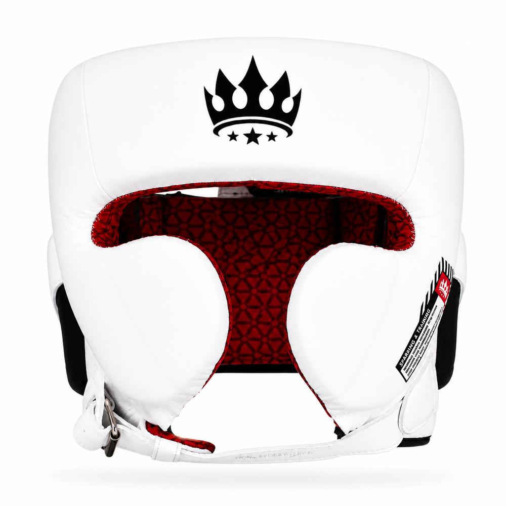 Playerz SparTech Pro Head Guard - White/Black-Playerz Boxing