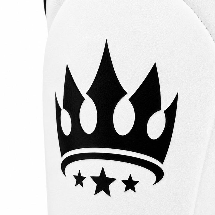 Playerz SparTech Shin Guards - White/Black-Playerz Boxing