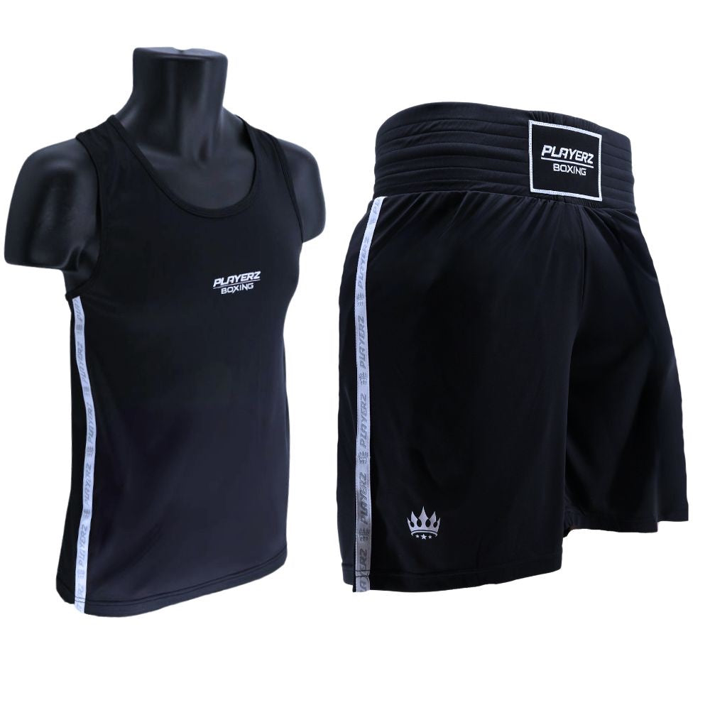 Playerz Stealth Boxing Set - Black-Playerz Boxing