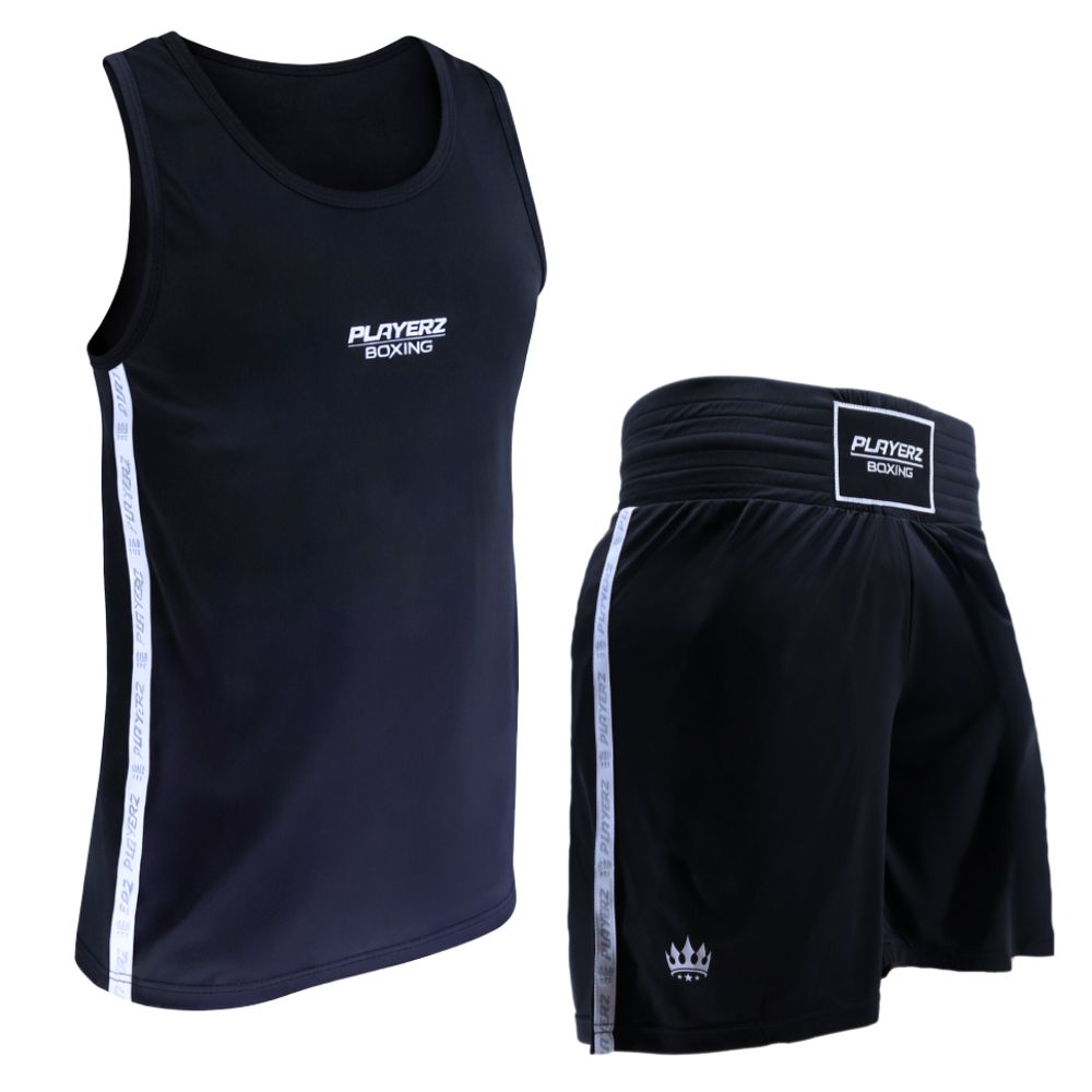 Playerz Stealth Boxing Set - Black-Playerz Boxing