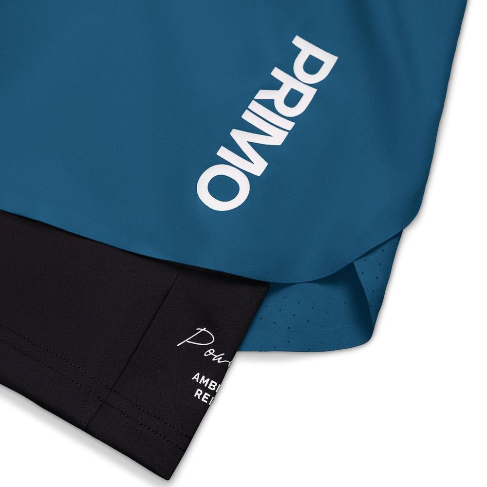 Primo E.S.C. (Elite Strikers Club) Compression Shorts - Aegean Blue-Primo