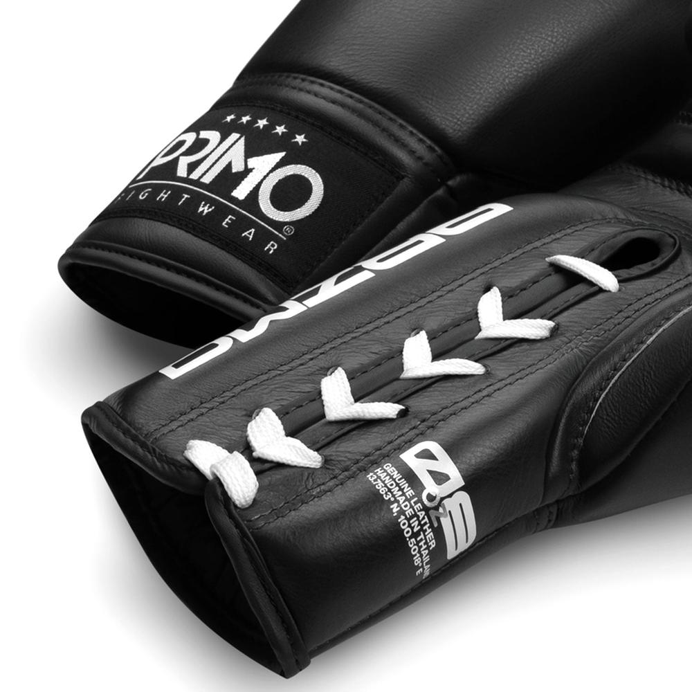 Primo Mamba Series Pro Lace-Up Boxing Gloves - Black-Primo