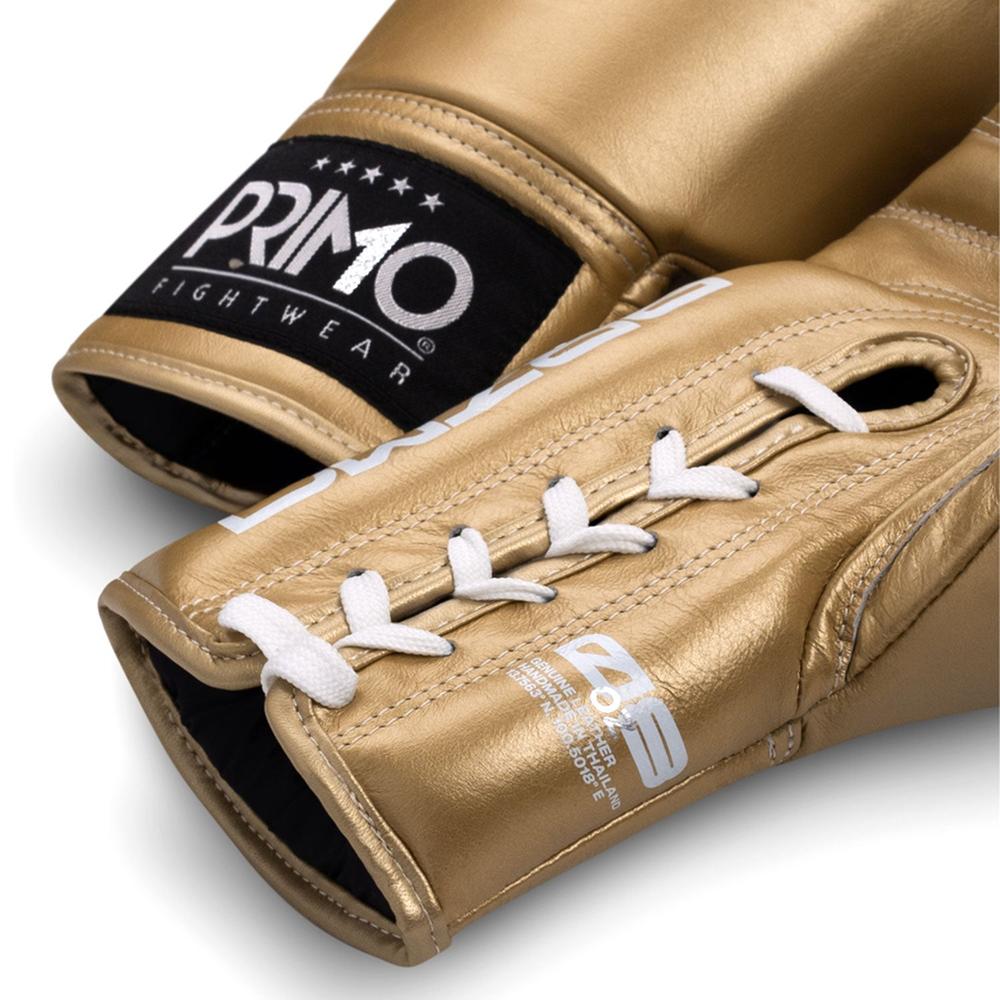 Primo Mamba Series Pro Lace-Up Boxing Gloves - Gold-Primo