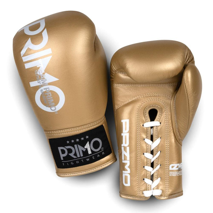 Primo Mamba Series Pro Lace-Up Boxing Gloves - Gold-Primo