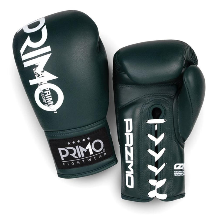 Primo Mamba Series Pro Lace-Up Boxing Gloves - Hunter Green-Primo