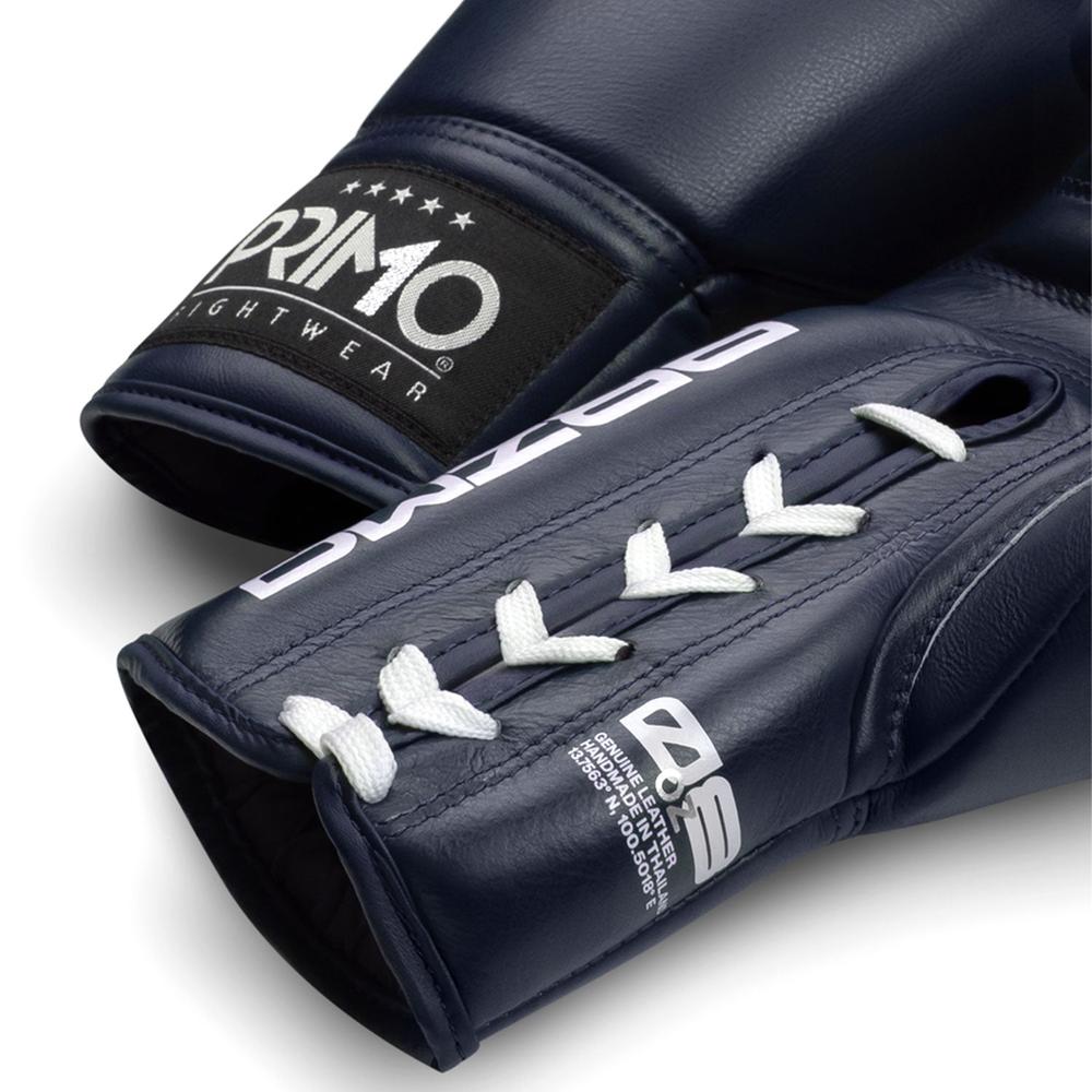 Primo Mamba Series Pro Lace-Up Boxing Gloves - Navy-Primo