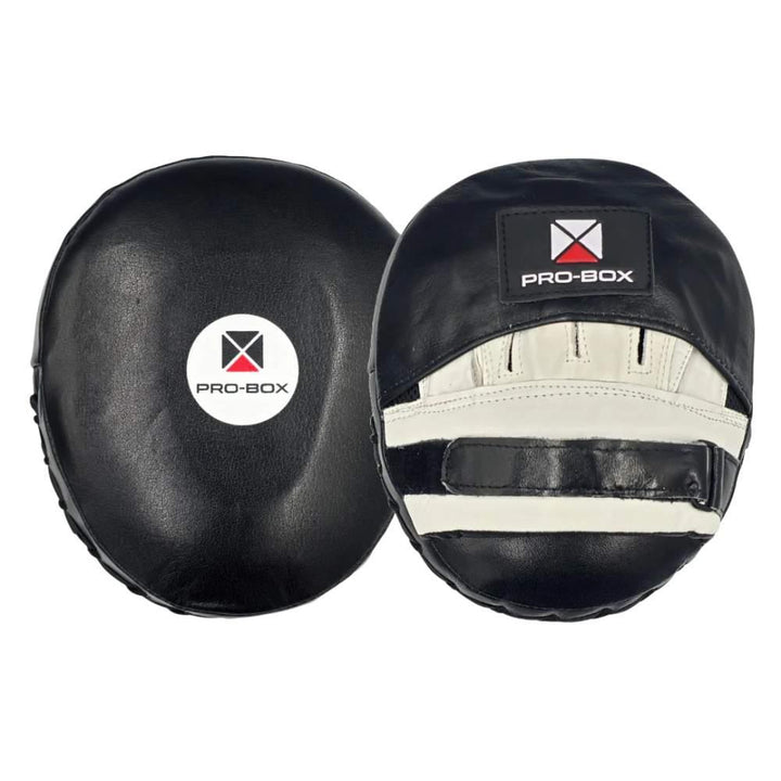 Pro Box Leather Air Pads - Black/White-Pro Box