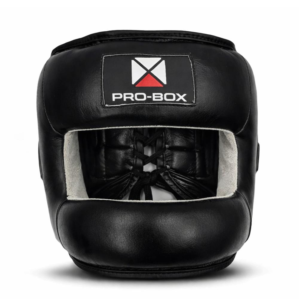 Pro-Box Leather Face Saver Headguard-Pro Box