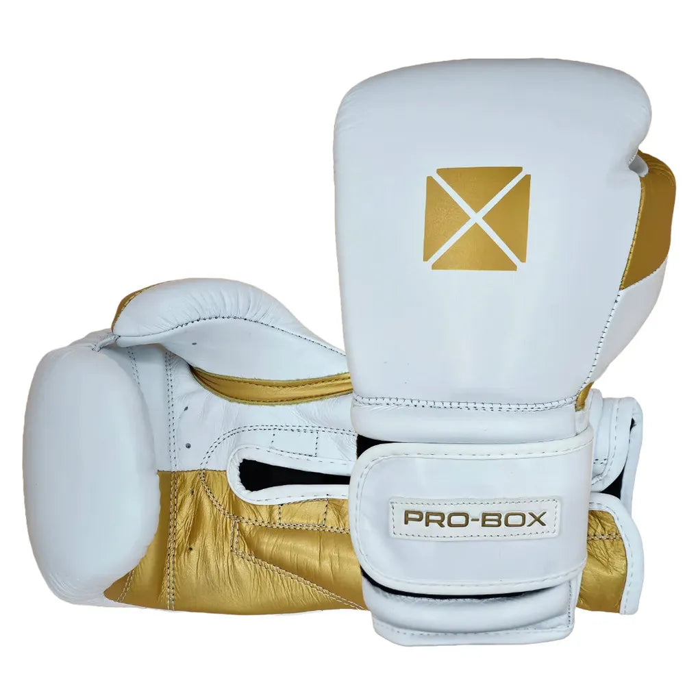 Pro Box Pro Spar Leather Boxing Gloves-Pro Box