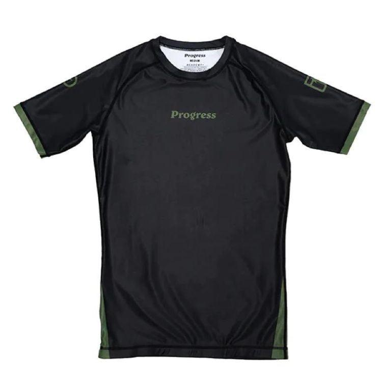 Progress Academy Hybrid BJJ Rash Guard - Black