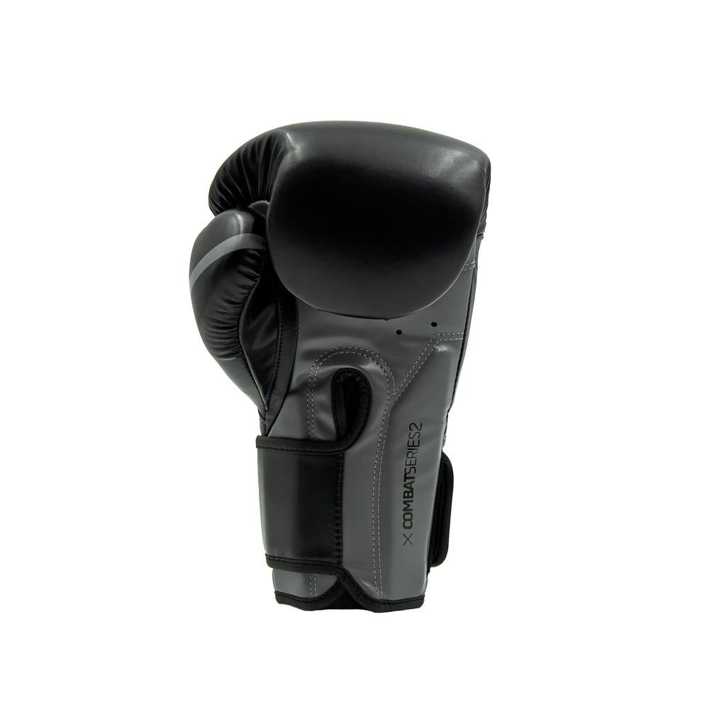 Ringside Combat Series 2.0 Boxing Gloves - Black/Grey-FEUK